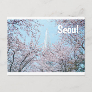 Seoul Cherry Blommar Vykort