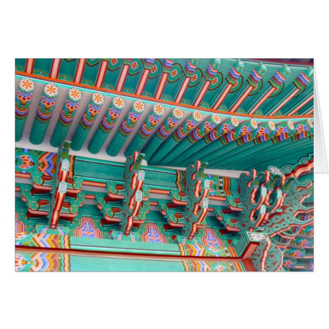 Seoul Eaves Hälsningskort (Framsidan Horizontal)