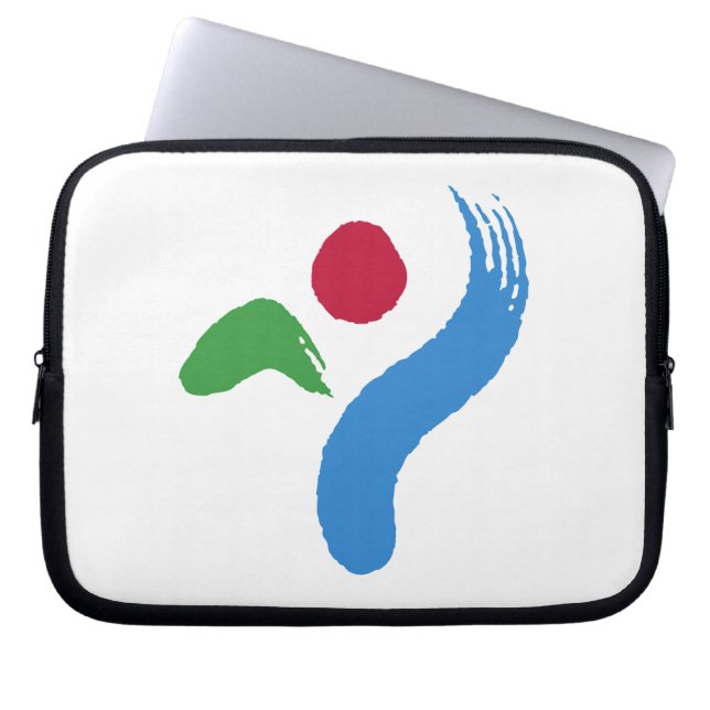Seoul Flag Laptop Sleeve (Framsidan)