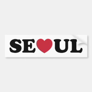 Seoul Kärlek Heart Bildekal