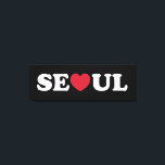 Seoul Kärlek Heart Canvastryck<br><div class="desc">Söul Kärlek Heart Globe Trotters specialiserar sig på idiosynkratiskt bildmaterial från hela världen. Här hittar du unika hälsningskort,  vykort,  Poster,  Mousepads med mera.</div>