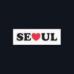 Seoul Kärlek Heart Canvastryck<br><div class="desc">Söul Kärlek Heart Globe Trotters specialiserar sig på idiosynkratiskt bildmaterial från hela världen. Här hittar du unika hälsningskort, vykort, Poster, Mousepads med mera.</div>