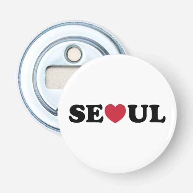 Seoul Kärlek Heart Flasköppnare (Framsidan)