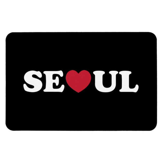 Seoul Kärlek Heart Magnet (Horisontell)
