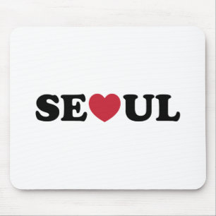 Seoul Kärlek Heart Musmatta