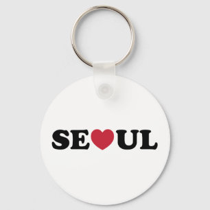 Seoul Kärlek Heart Nyckelring