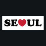 Seoul Kärlek Heart Poster<br><div class="desc">Söul Kärlek Heart Globe Trotters specialiserar sig på idiosynkratiskt bildmaterial från hela världen. Här hittar du unika hälsningskort, vykort, Poster, Mousepads med mera.</div>