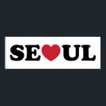 Seoul Kärlek Heart Poster<br><div class="desc">Söul Kärlek Heart Globe Trotters specialiserar sig på idiosynkratiskt bildmaterial från hela världen. Här hittar du unika hälsningskort,  vykort,  Poster,  Mousepads med mera.</div>