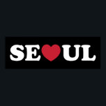 Seoul Kärlek Heart Poster<br><div class="desc">Söul Kärlek Heart Globe Trotters specialiserar sig på idiosynkratiskt bildmaterial från hela världen. Här hittar du unika hälsningskort,  vykort,  Poster,  Mousepads med mera.</div>