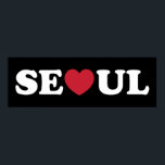 Seoul Kärlek Heart Poster<br><div class="desc">Söul Kärlek Heart Globe Trotters specialiserar sig på idiosynkratiskt bildmaterial från hela världen. Här hittar du unika hälsningskort, vykort, Poster, Mousepads med mera.</div>