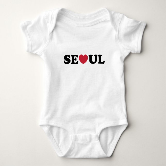 Seoul Kärlek Heart T Shirt (Framsida)