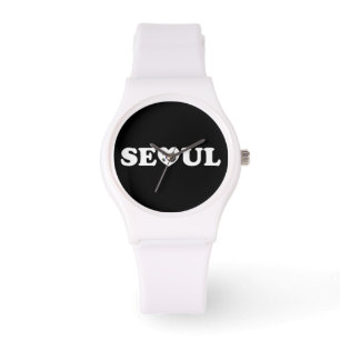 Seoul Kärlek Heart Taegeukgi Flagga Armbandsur