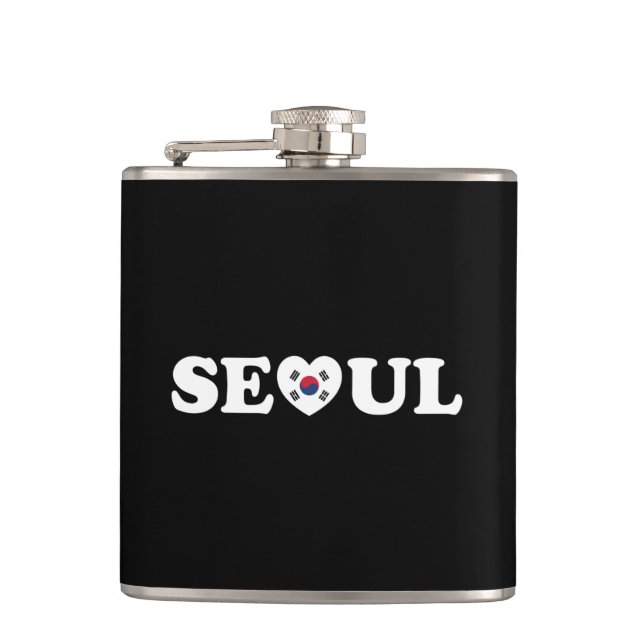 Seoul Kärlek Heart Taegeukgi Flagga Fickplunta (Framsidan)