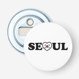 Seoul Kärlek Heart Taegeukgi Flagga Flasköppnare
