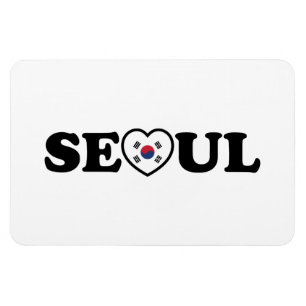 Seoul Kärlek Heart Taegeukgi Flagga Magnet