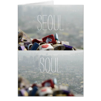 Seoul Kärlek Locks Hälsningskort