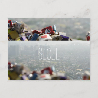 Seoul kärlekslås vykort