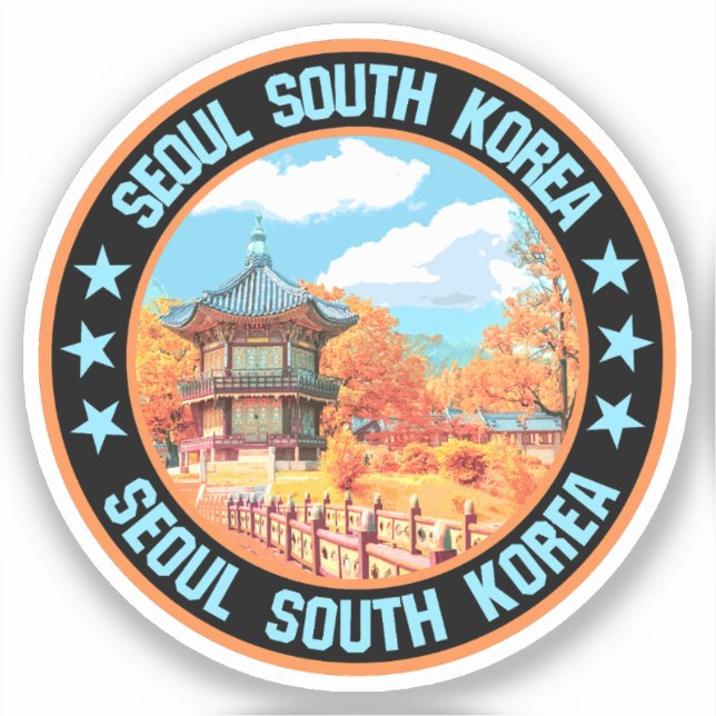 Seoul Klistermärken (Framsida)