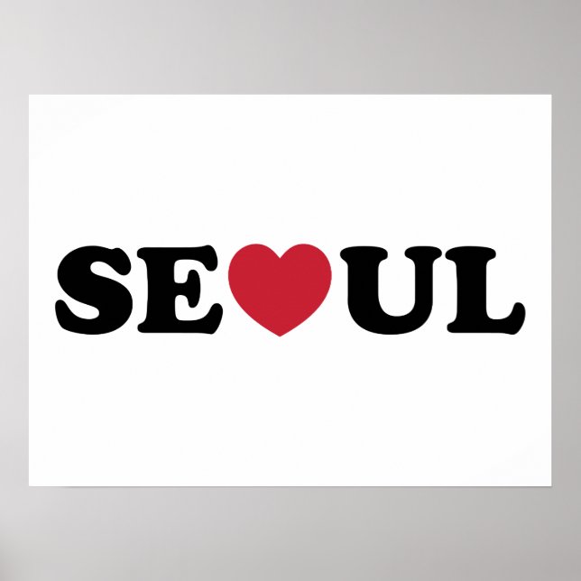 Seoul Love Heart Poster (Framsidan)
