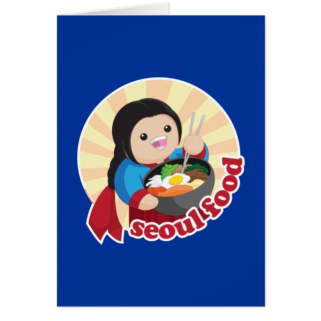 Seoul mat hälsningskort (Framsidan)