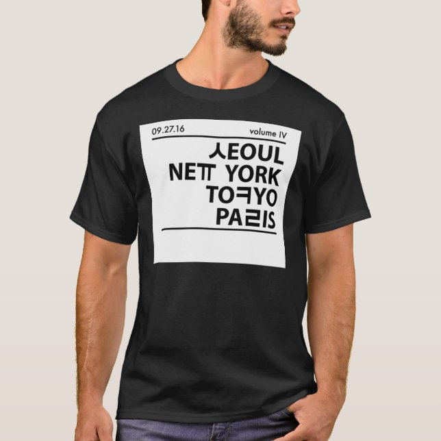 Seoul, New York, Tokyo, and Paris Essential T-Shir T Shirt (Framsida)