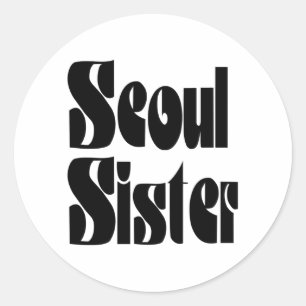 Seoul Sister Runt Klistermärke