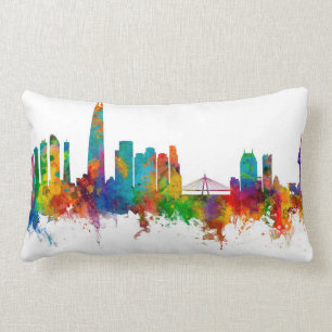 Seoul Skyline Sydkorea Lumbarkudde