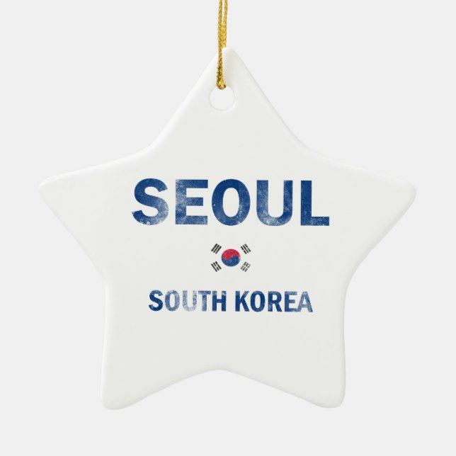 Seoul Sydkorea designer Julgransprydnad Keramik (Framsidan)
