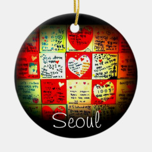 Seoul Sydkorea julprydnad Julgransprydnad Keramik