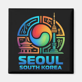 Seoul Sydkorea Magnet