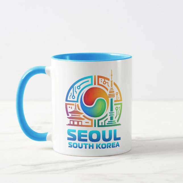 Seoul Sydkorea Mugg (Vänster)