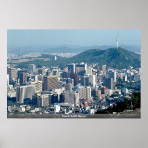 Seoul Sydkorea Poster