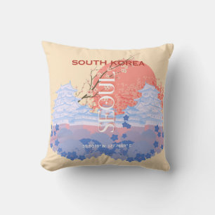 Seoul Sydkorea Resa Konst, Pastell Kudde