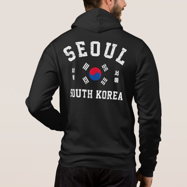 Seoul Sydkorea  T Shirt (Baksida)