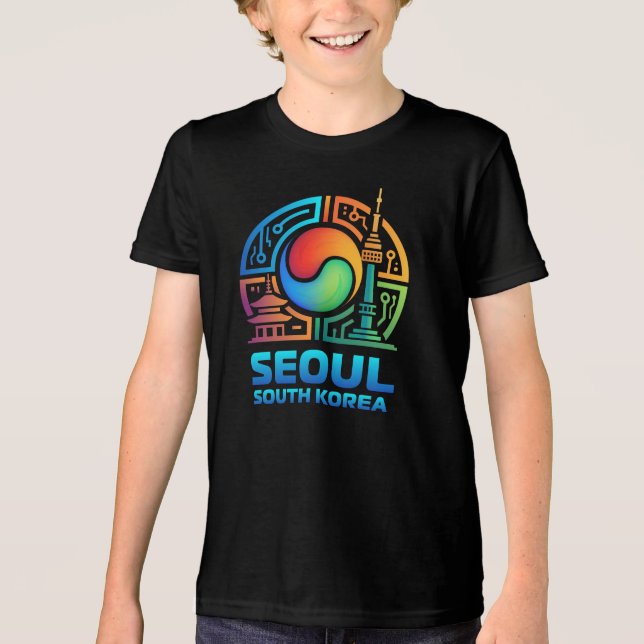 Seoul Sydkorea T Shirt (Framsida)