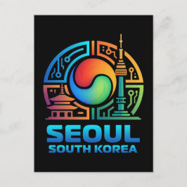 Seoul Sydkorea Vykort