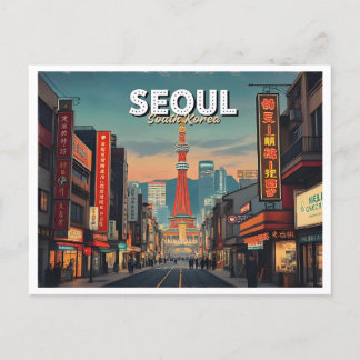 SEOUL SYUTH KOREA VINTAGE VYKORT