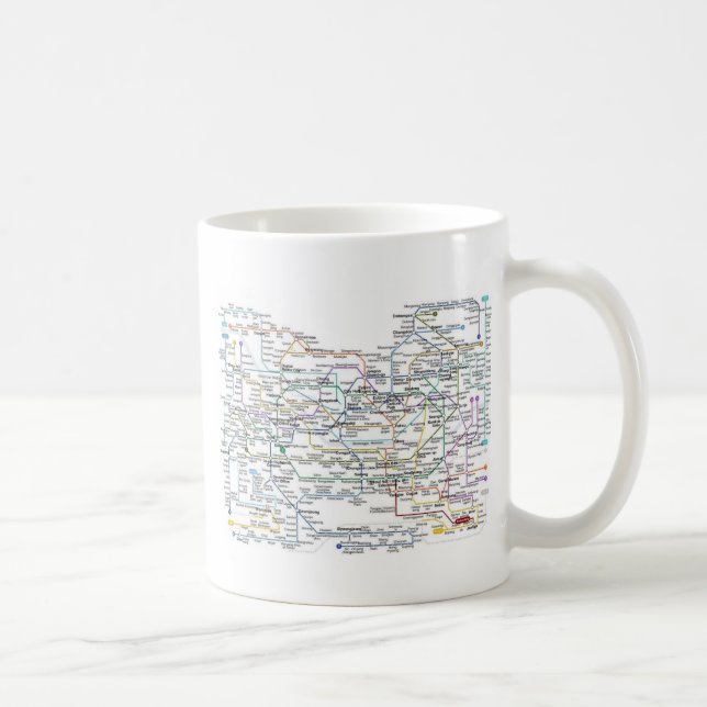 Seoul tunnelbanankarta kaffemugg (Höger)