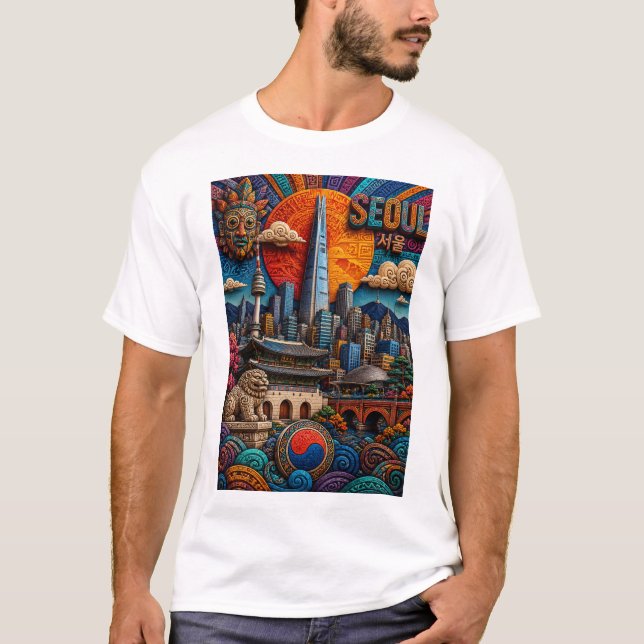 SEOULS STADSSILUETT T SHIRT (Framsida)