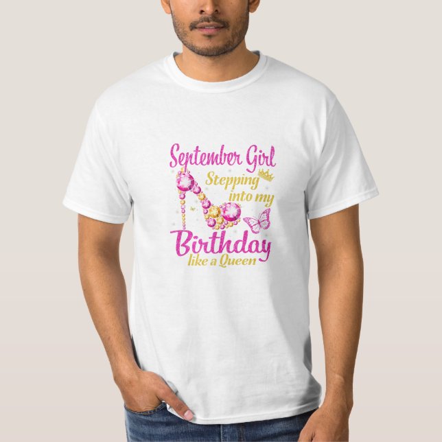 Sep-födelsedagskalas T Shirt (Framsida)