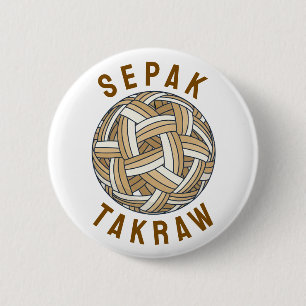 Sepak Takraw Flätad Boll Knapp