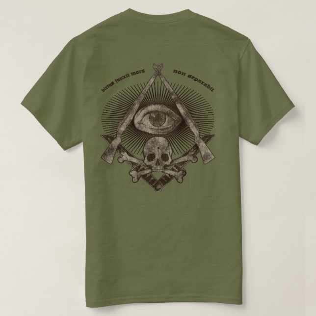 separabit för virtusjunxitmors non t-shirt (Design baksida)
