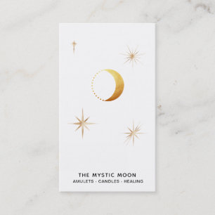 *~* Separat Guld Lunar Stars Mystic Måne Luna Visitkort