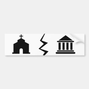 Separat kyrka och stat bildekal