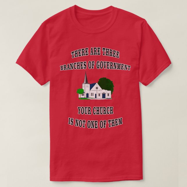 Separation av kyrka och stat t shirt (Design framsida)