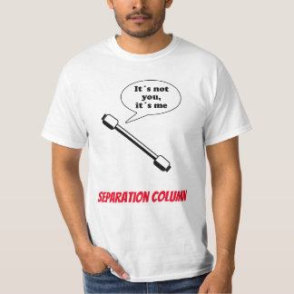 Separation column t shirt