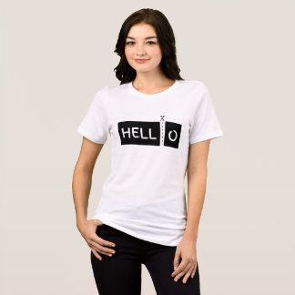 Separerad "Hello"-ordkonst - unik typografi T Shirt