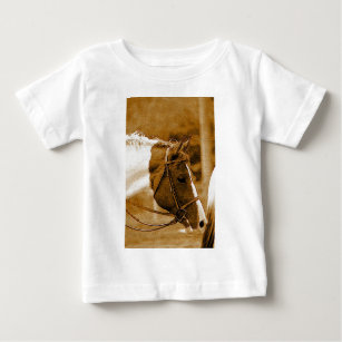 Sephia Horse Mosaics T Shirt