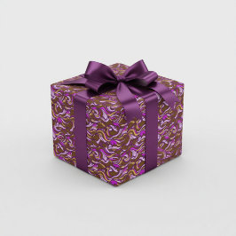 Sepia Abstract Pebble Bean Repeating Pattern Presentpapper