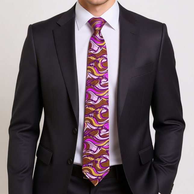 Sepia Abstract Pebble Bean Repeating Pattern Slips (Skapare uppladdad)